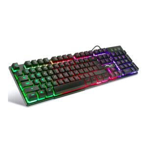 Multiple Colorful Rainbow Backlit Gaming Keyboard